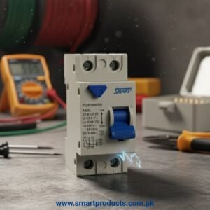Smart 63A Double Pole Earth Leakage Safety Protection Circuit Breaker